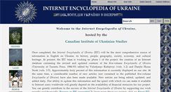 Desktop Screenshot of encyclopediaofukraine.com